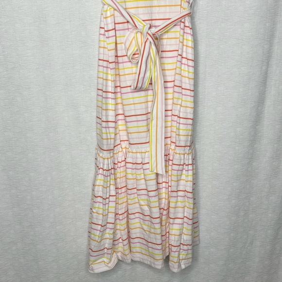J Crew Summer Striped Knit Tie-Waist Midi Dress Size M NWT - Picture 5 of 7